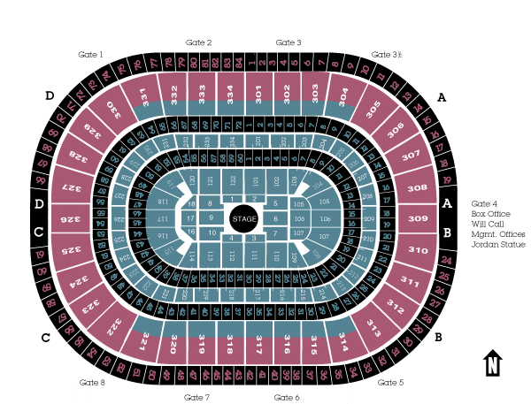 United Center Chicago Concert Seating Chart